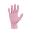 Nitrilové rukavice růžové velikost L