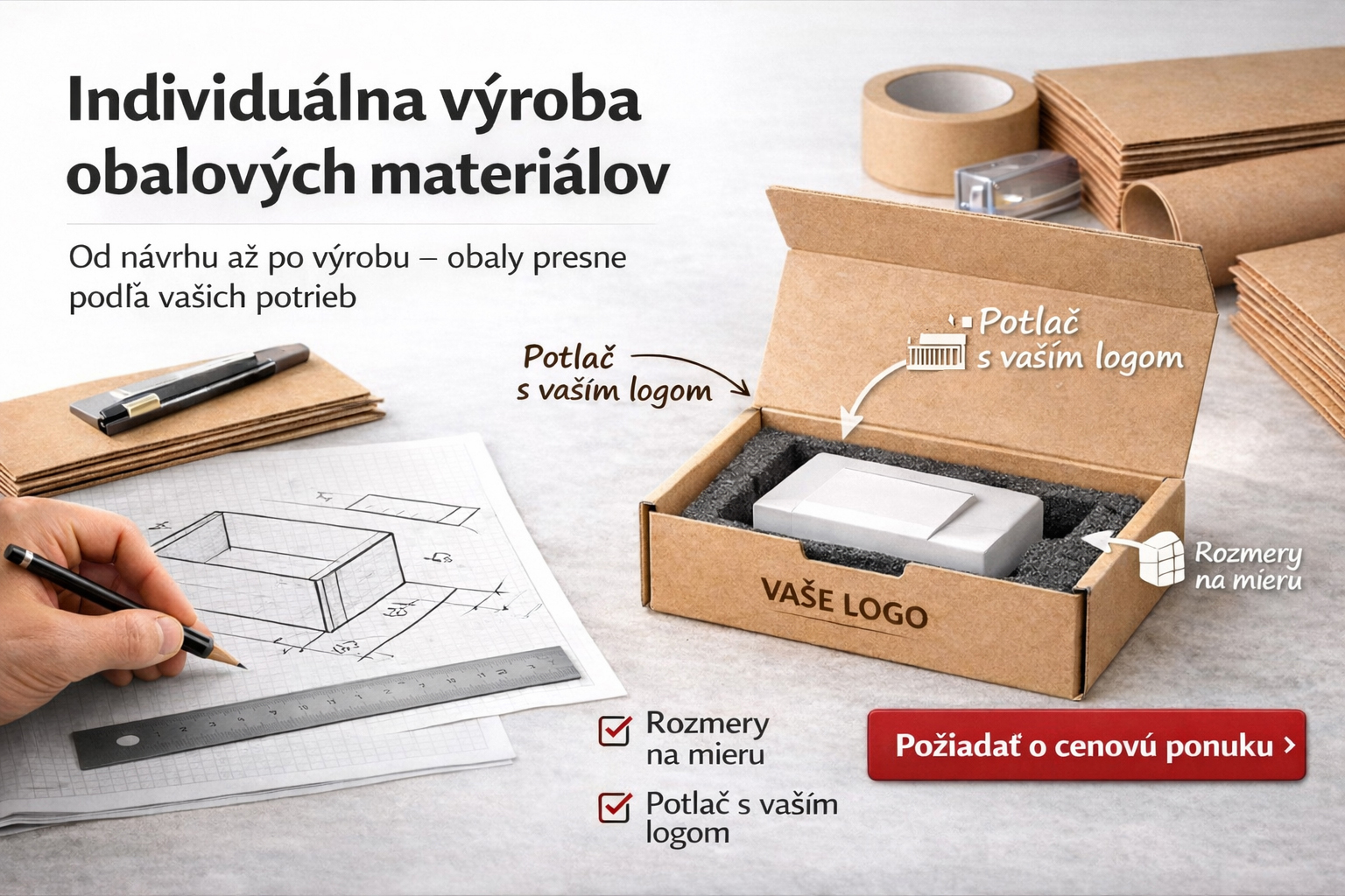 Výroba obalových materiálov na zákazku Packpartner