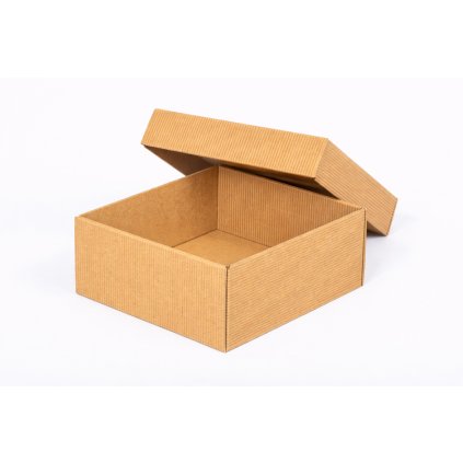 Ozdobná krabica hnedá 150x150x70mm