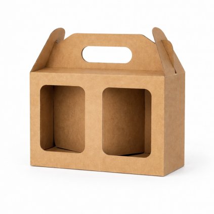 Krabica s oknom na 2 medy 174x85x95mm