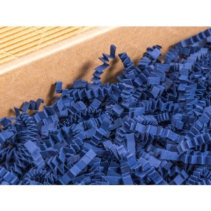 Papierová výplň zigzag modrá 1kg