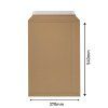 Obálka kartónová B3 hnedá 370x540mm