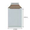 Biela obálka kartónová B5 215x270mm
