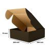 Kartónová poštová krabica čierna 200x200x70mm Packpartner