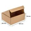 Poštová kartónová krabica Packpartner 250x200x100mm