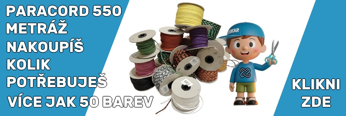 Paracord metráž a doplňky