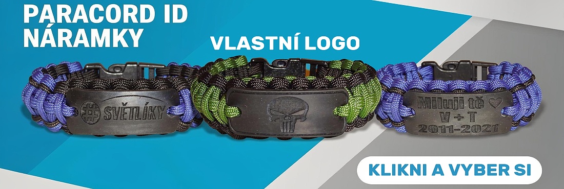Paracord ID náramky