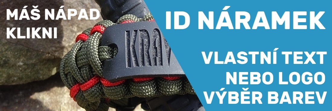 Paracord ID náramky