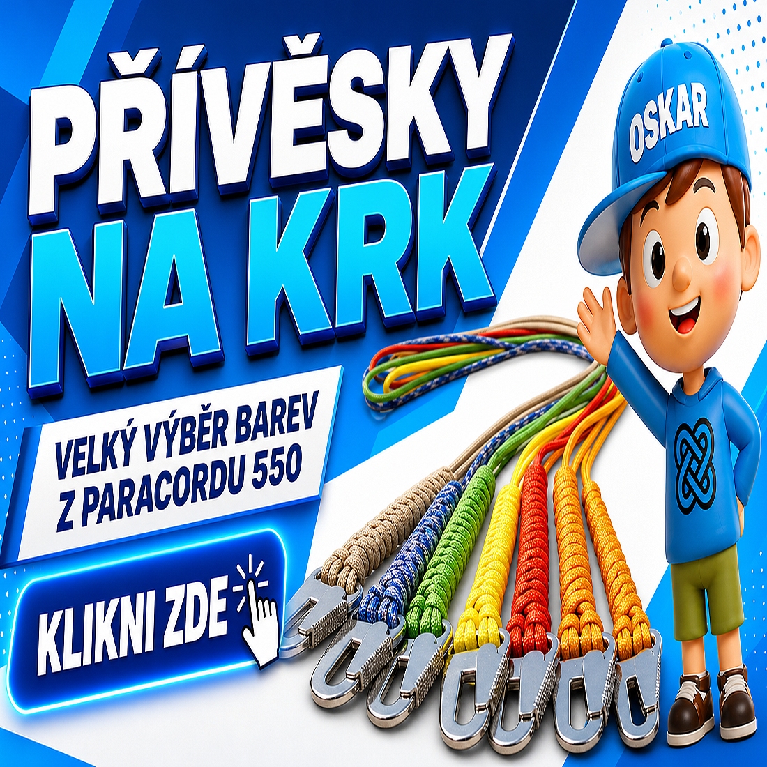 PARACORD PŘÍVĚSKY