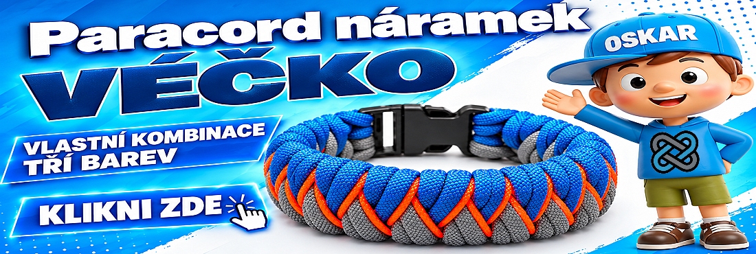 Paracord náramky VÉČKO