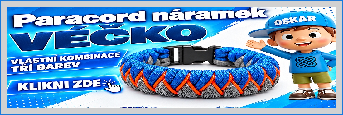 Paracord náramky VÉČKO