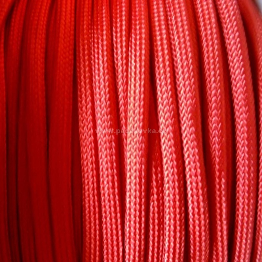Paracord metráž - červená