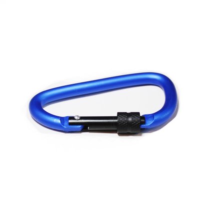 karabina hliníková modrá pojistka