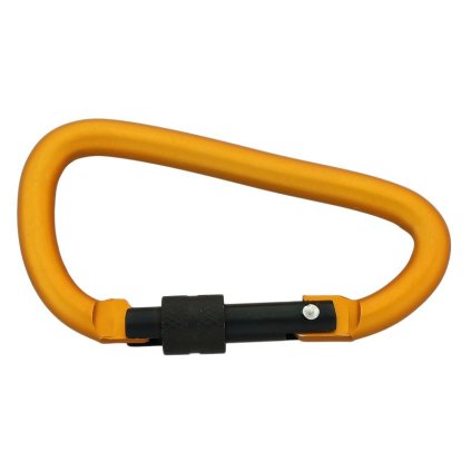 karabina hliníková oranž pojistka