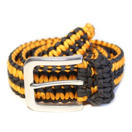 Paracord opasek černo oranžový