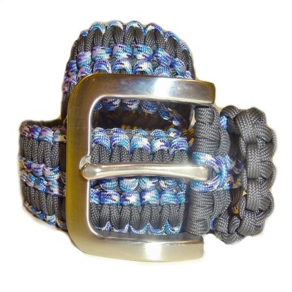 Paracord opasek modrá oceán tmavě šedá