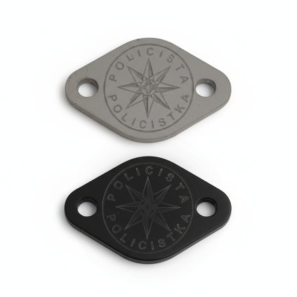 ID štítek elipsa policista společná