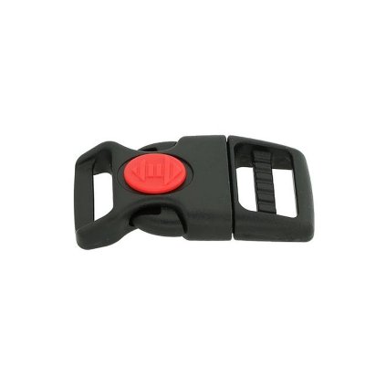 plastová přezka černá s pojistkou 17mm