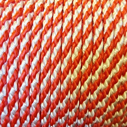 Lano plovoucí PP 10mm červeno bílé