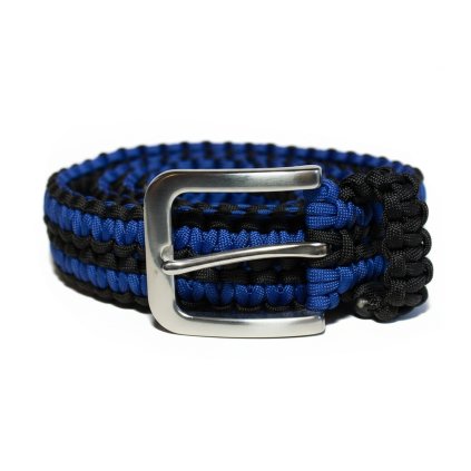 Paracord opasek černý tmavě modrý