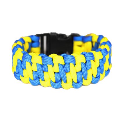 Paracord náramek DIGI Karibik - Žlutá