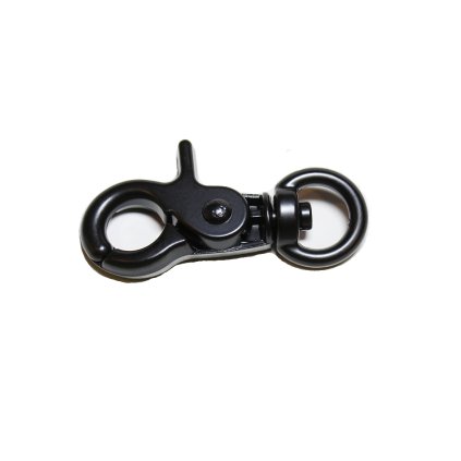 kování vypouštěcí karabina malá černá