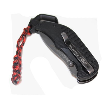 Paracord závěska MINI CAMO červená