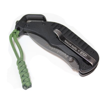 Paracord závěska MINI tmavě zelená