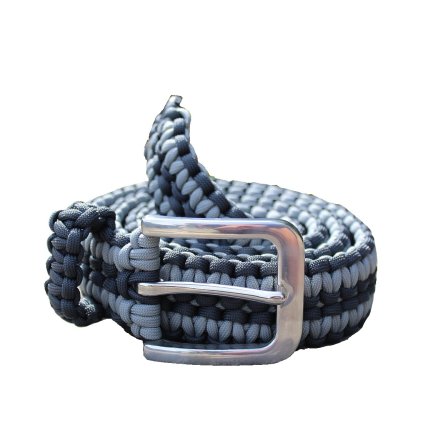 Paracord opasek tmavě šedá šedá