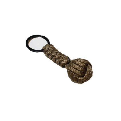 Paracord přívěsek kulička coyot
