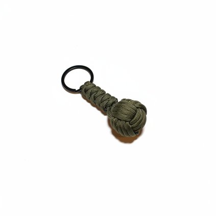 Paracord přívěsek kulička khaki
