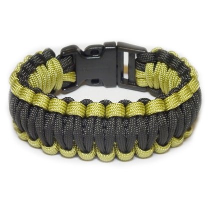 paracord náramek 3m olivčerný