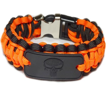 PARACORD NÁRAMEK ID ŠTÍTEK KOVPLAST spona