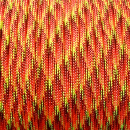 Paracord 550 barva Fire