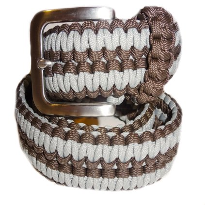 Paracord opasek hnědo šedý