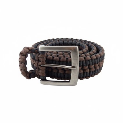 Paracord opasek hnědá tmavě šedá