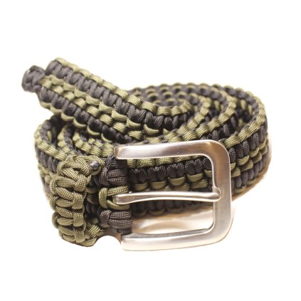 Paracord opasek khaki černý