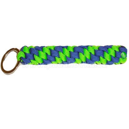 PARACORD PŘÍVĚŠEK VÁLEČEK MODRO ZELENÁ