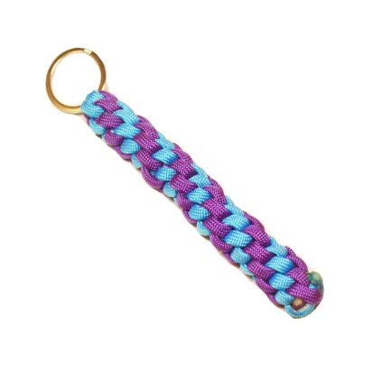 Paracord přívěsek váleček FIALOVÁ SVĚTLE MODRA