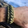 paracord náramek ZET ruka oliva khaki