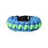 paracord náramek ZET diamant modrá NEON zelená