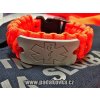 Paracord metráž NEON oranžová