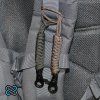 paracord závěska malá s karabinou khaki a coyote