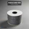 paracord 550 diamant černobílý