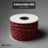 paracord 550 CAMO ČERVENÉ