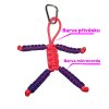 PARACORD přívěsek Panáček s microcordem