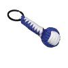 paracord přívěsek kulička dvoubarevná bílo tmavě modrá