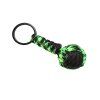 paracord přívěsek kulička dvoubarevná camo green a černá