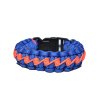 paracord náramek ZET tm.modrá NEON oranžová