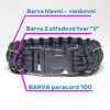 paracord náramek 3m barvy